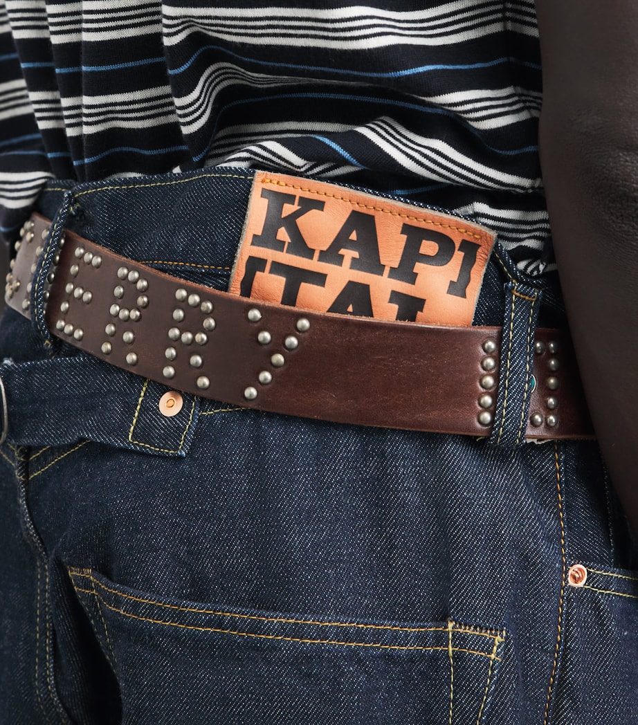 Kapital Mens Skeleton Mexican Tuxedo Straight Jeans Idg Image 3