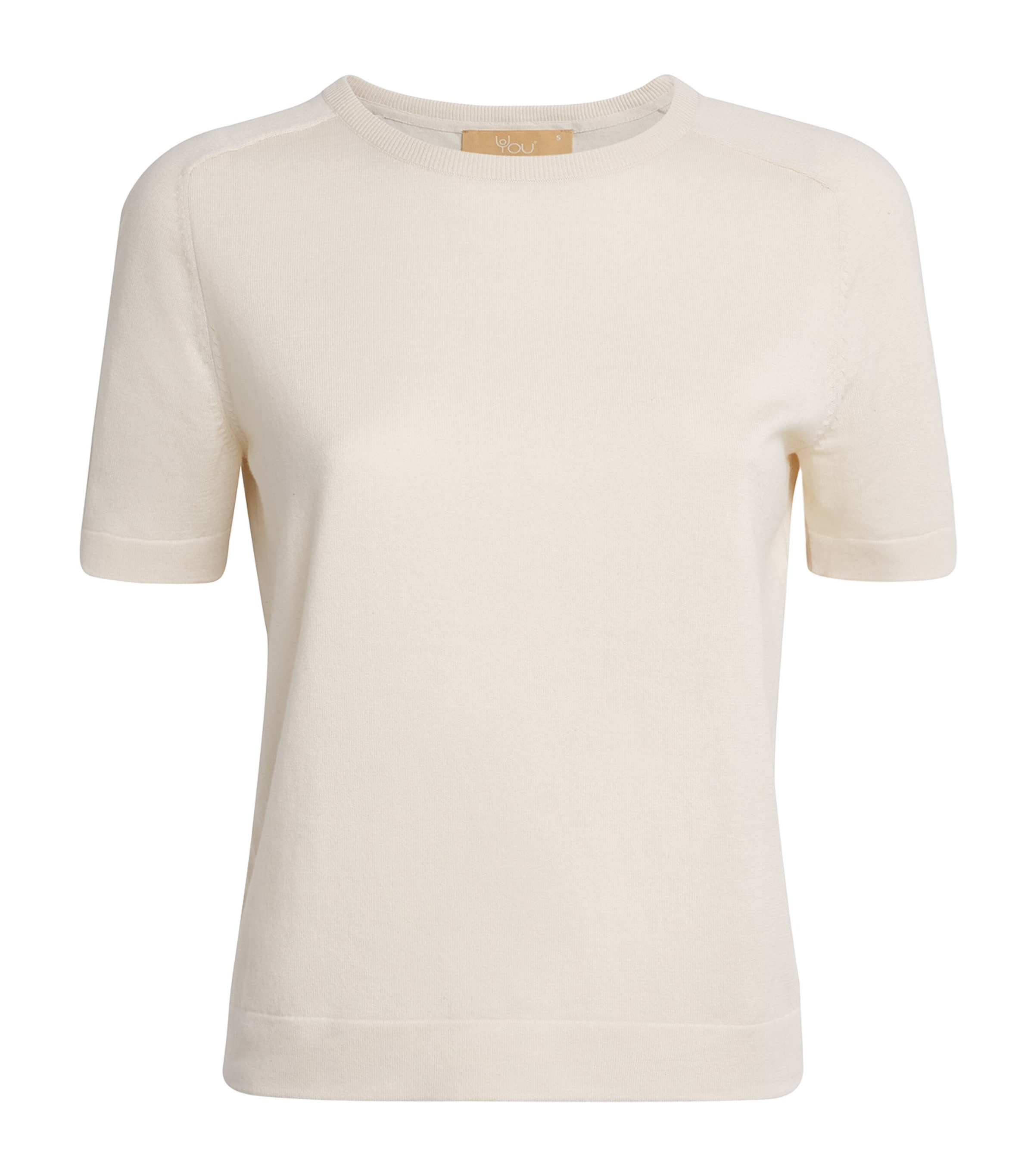 Y.O.U Womens Cotton Somerby T-Shirt Ecru Image 1
