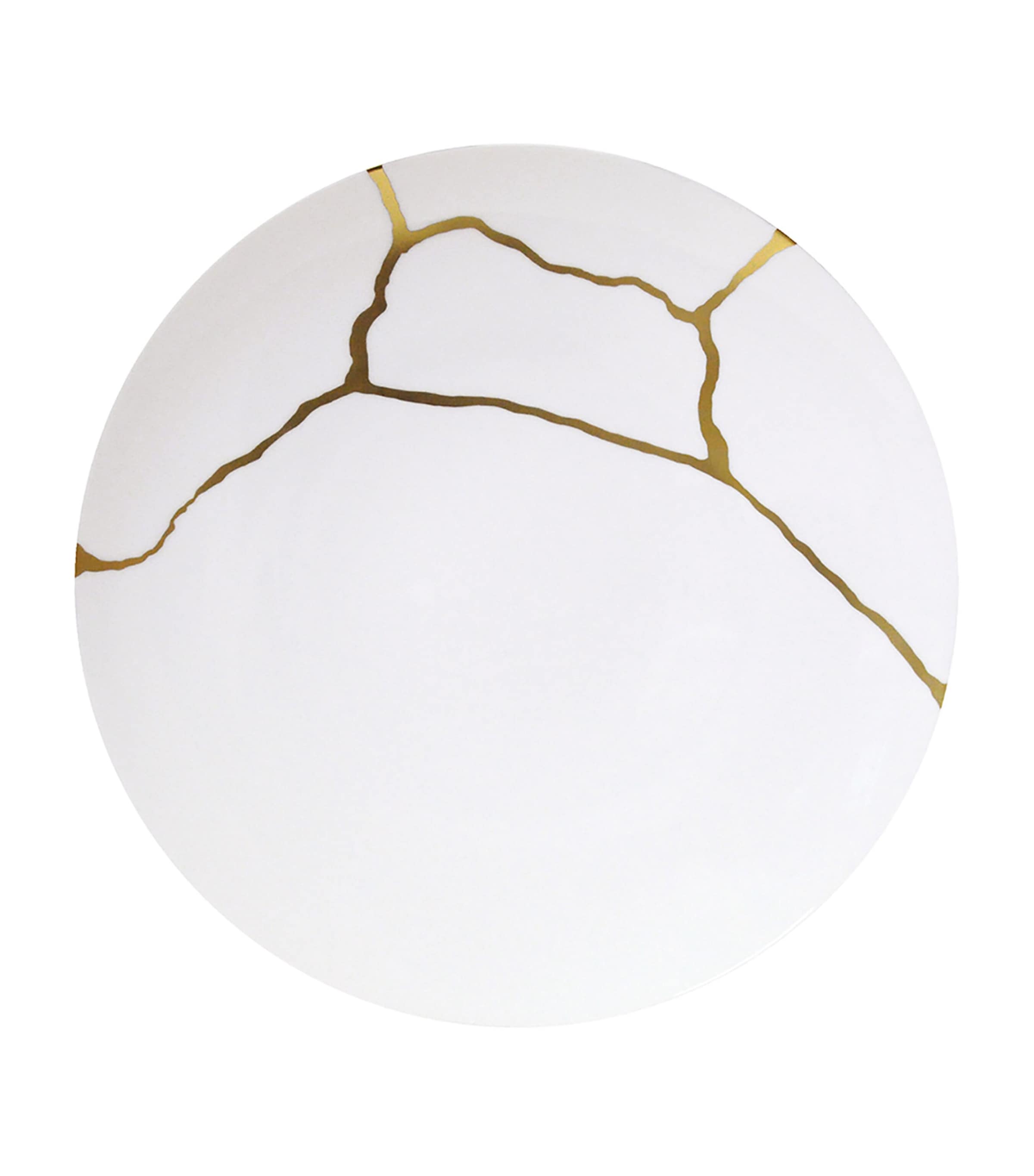 Bernardaud Set of 12 Kintsugi Dinner Plates (26cm) Or Image 3