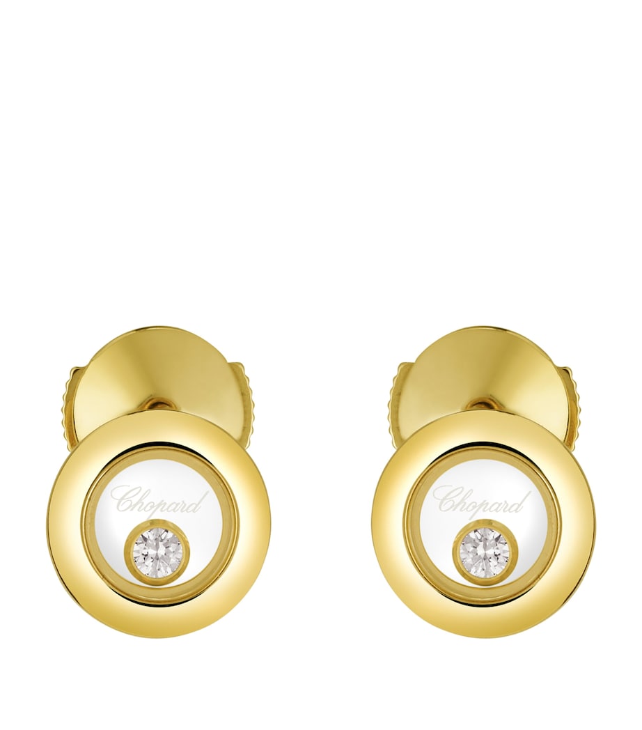 Yellow Gold and Diamond Happy Diamonds Icons Earrings 18K YELLOW GOLD Image 1