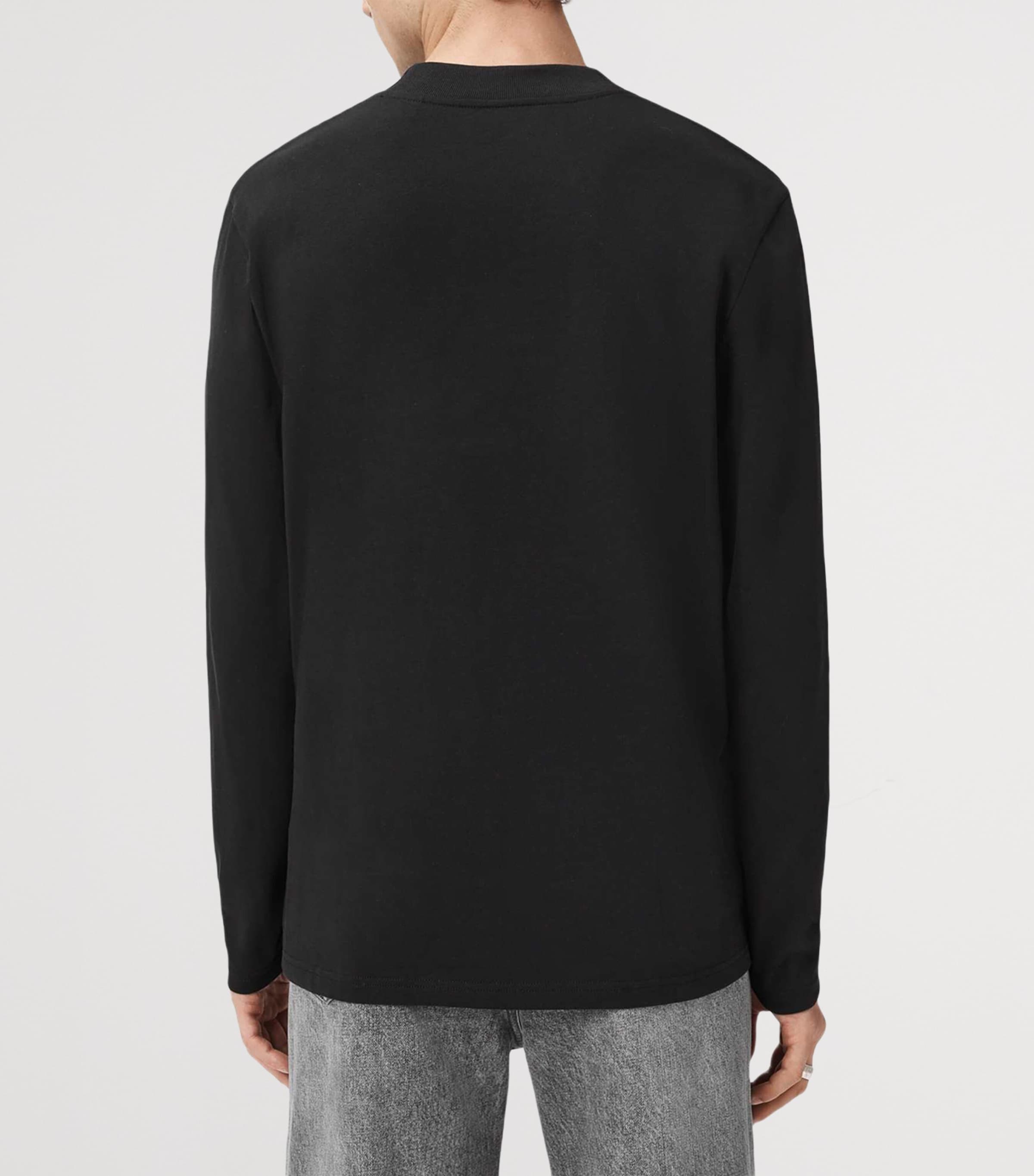 Organic Cotton Long-Sleeve Nero T-Shirt JET BLACK Image 6