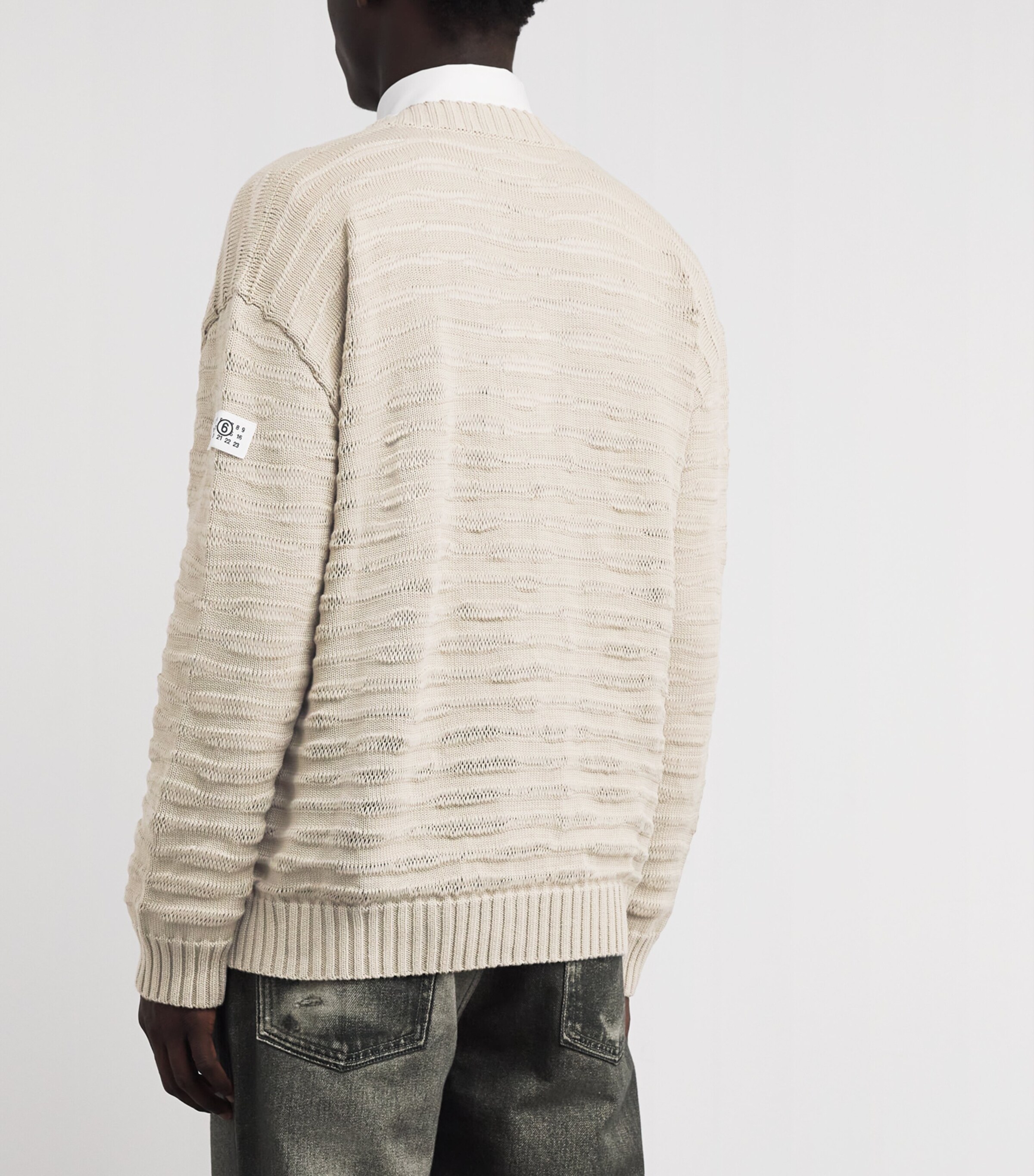 Cotton Loose Rib Cardigan 106 Image 4