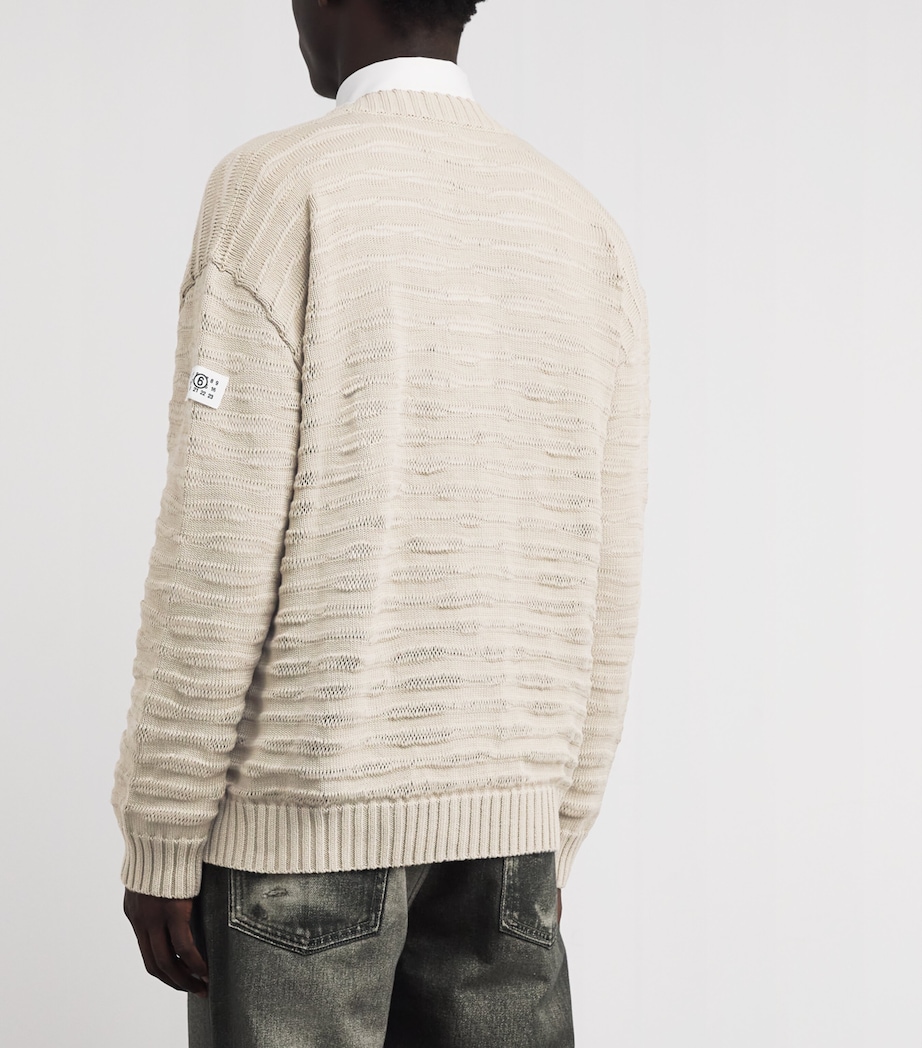 Cotton Loose Rib Cardigan 106 Image 4