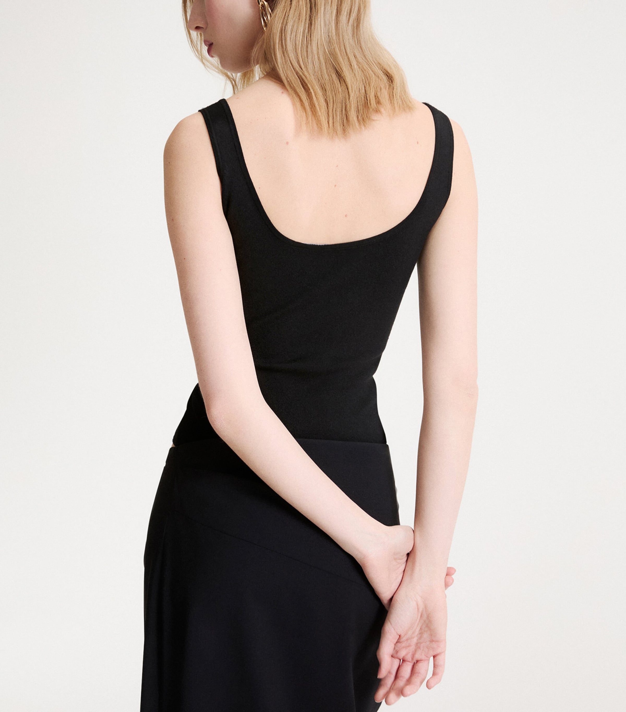 Marella Womens Slim-Fit Bodysuit Black Image 3