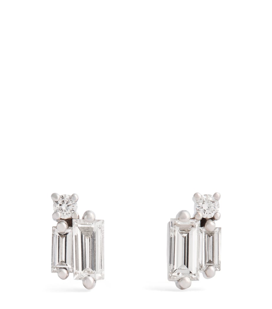 Suzanne Kalan White Gold and Diamond Bold Burst Stud Earrings Wg/wd Image 1