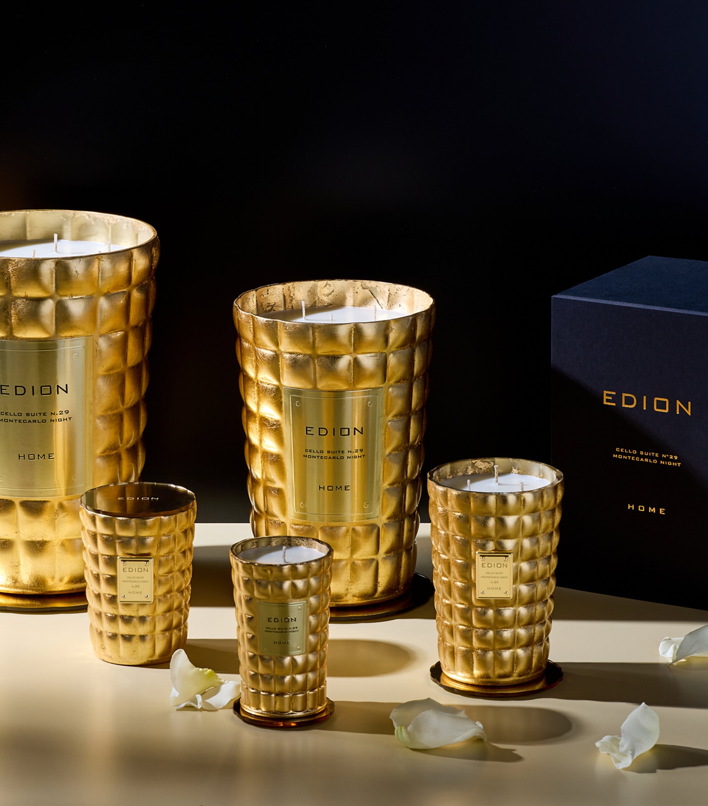 EDION Montecarlo Night Candle (500g) Gold Image 3