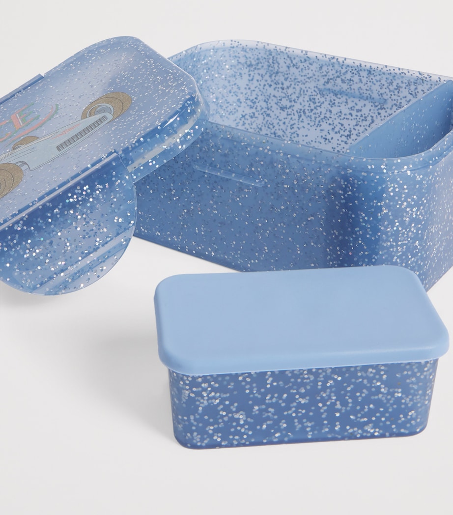 Glitter Race Car Lunch Box RACE Image 3