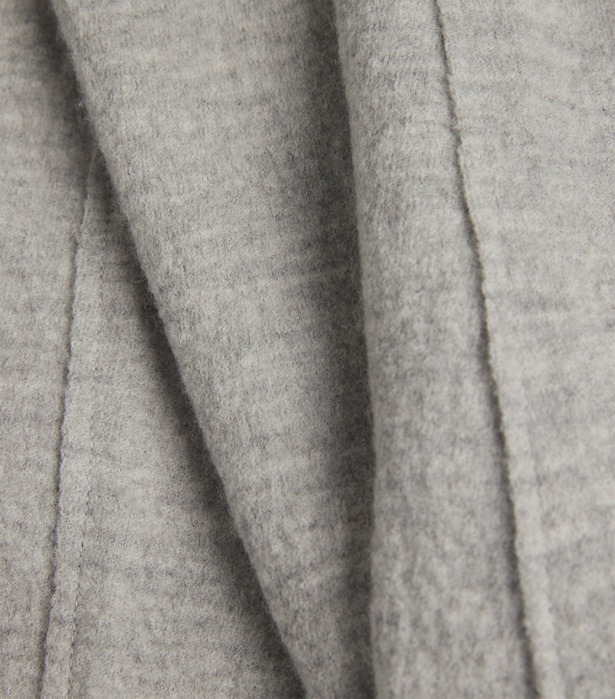 NN07 Mens Boiled Merino Jonas Overshirt Grey Melange Image 5