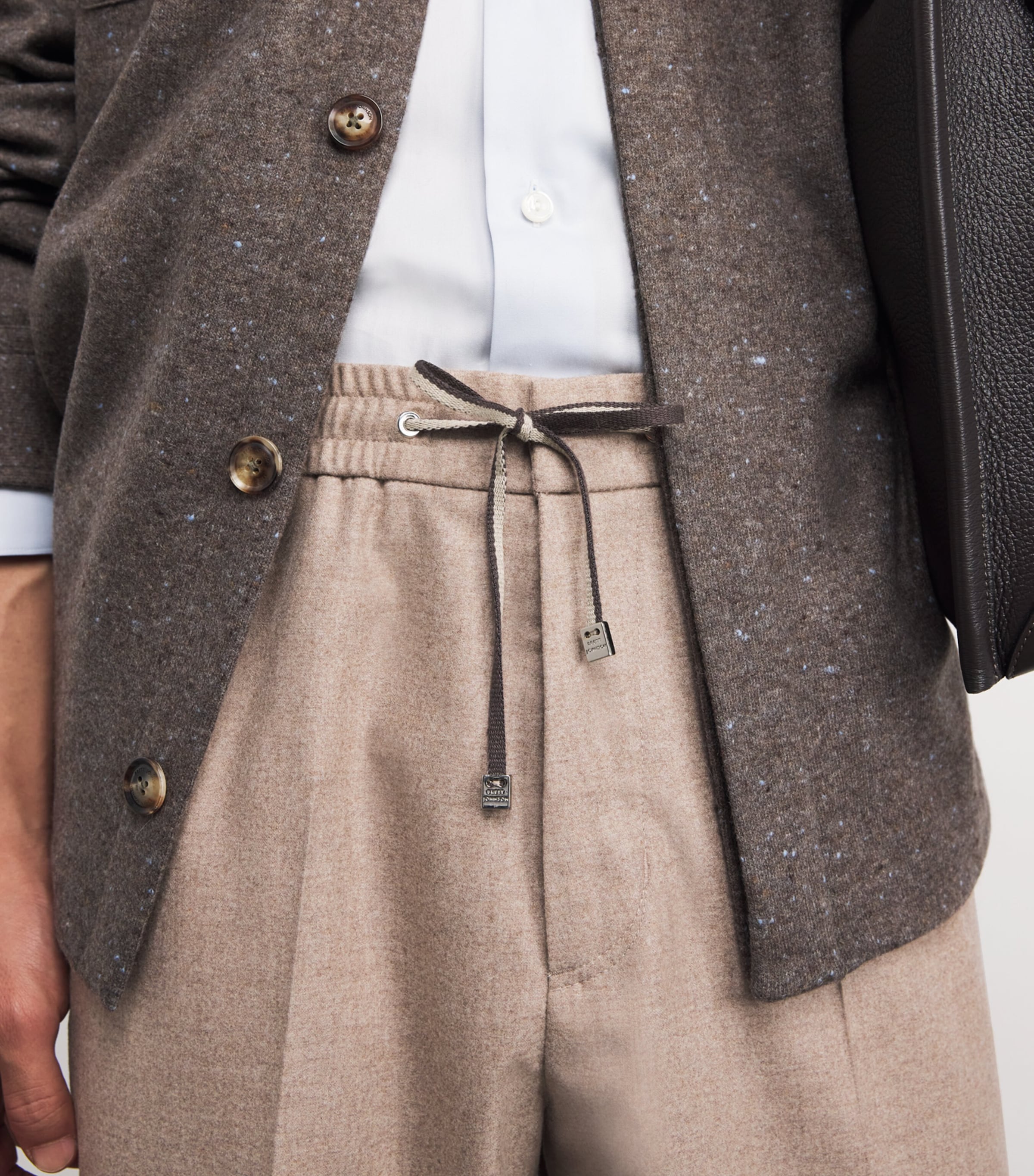 Wool-Silk-Cashmere Pleated Trousers SCONE Image 7