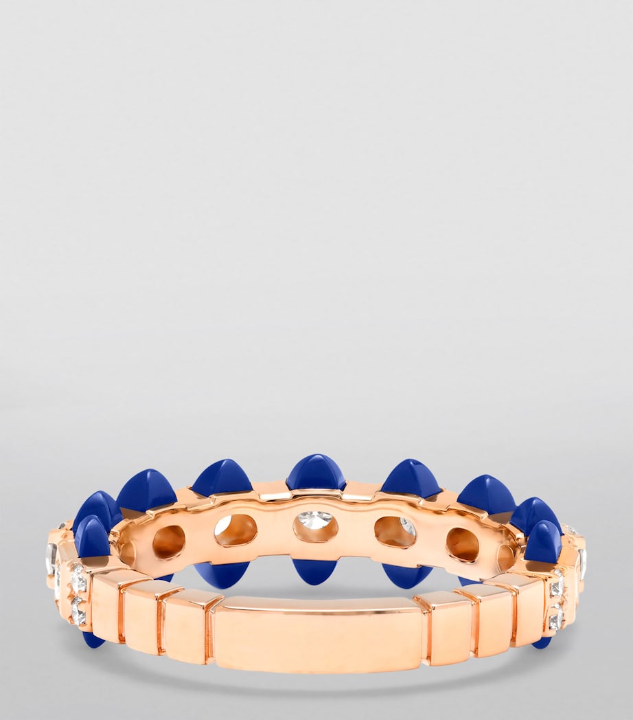 Rose Gold, Diamond and Lapis Lazuli Tip-Top Ring ROSE GOLD Image 4