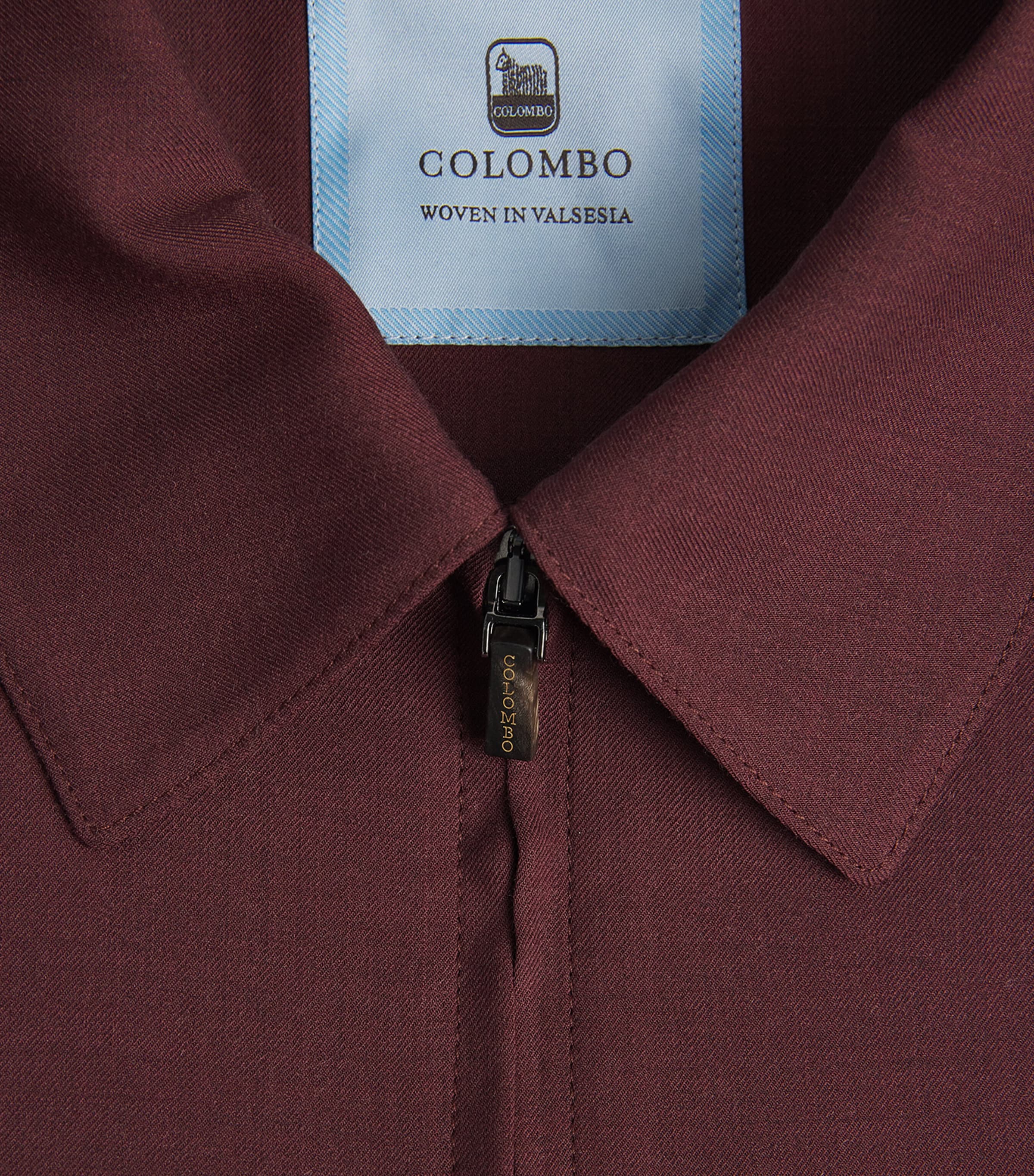 Worsted Cashmere Shirt Jacket 31491 DARK RED Image 5