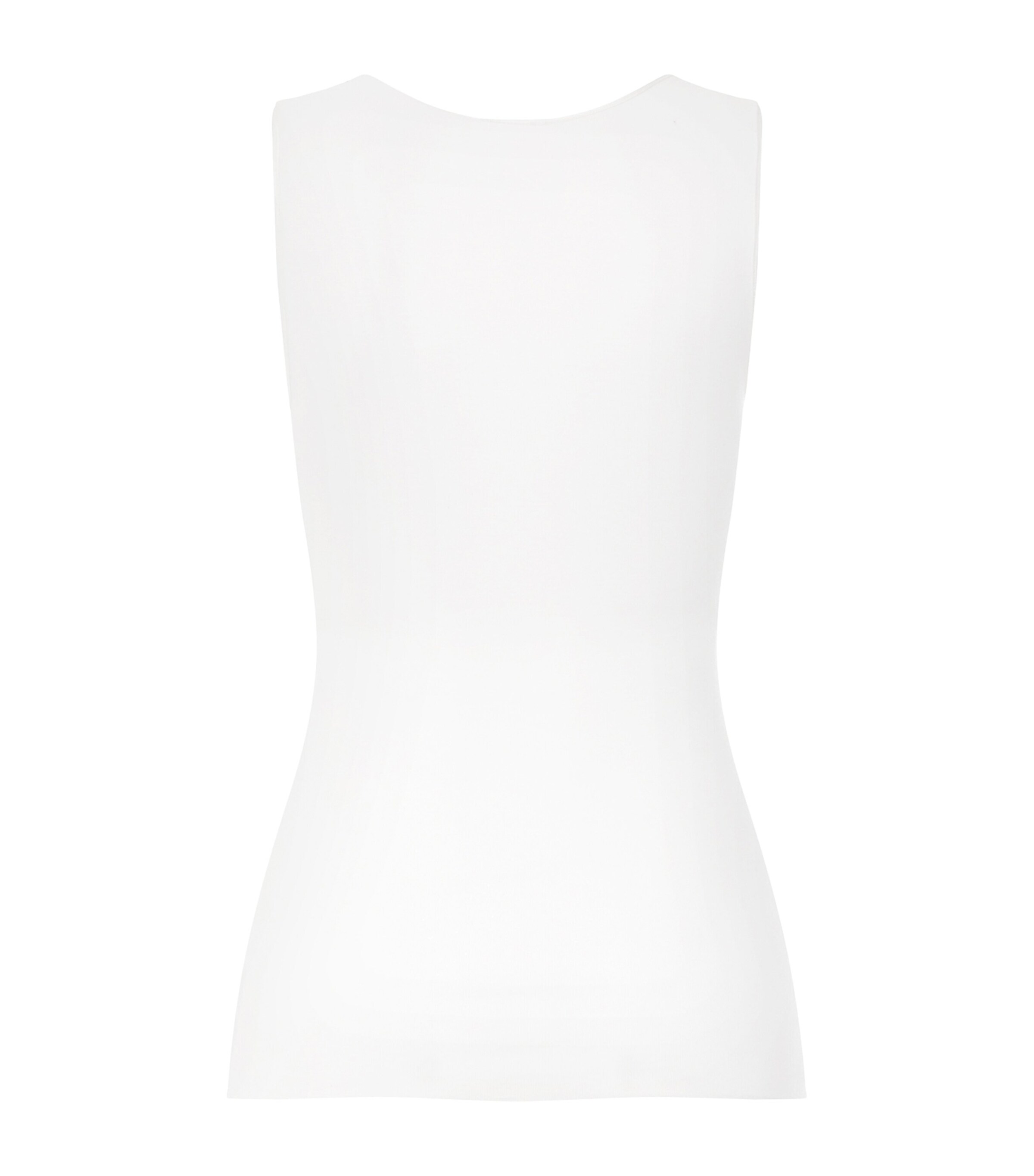 Hanro Womens Cotton Rosaria Tank Top Off White Image 3