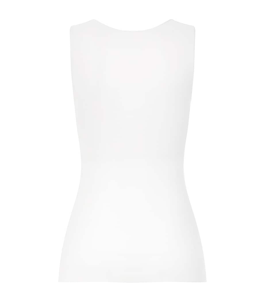 Hanro Womens Cotton Rosaria Tank Top Off White Image 3