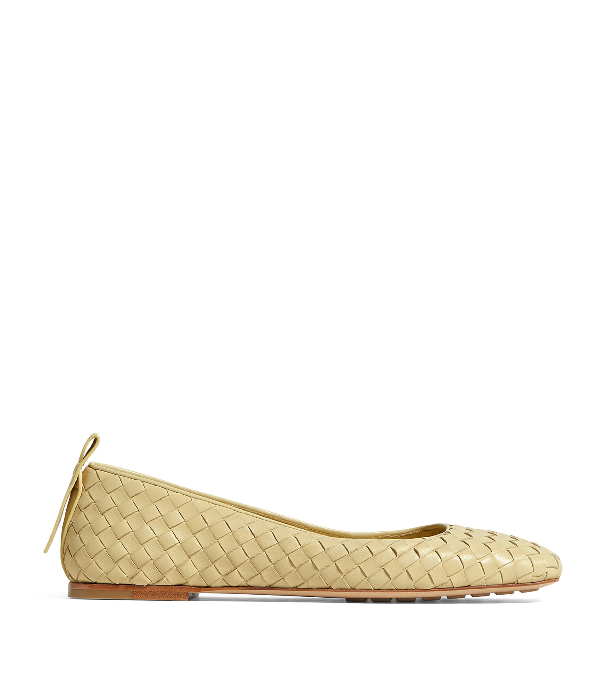 Bottega Veneta Womens Lambskin Charlotte Ballet Flats Image 1