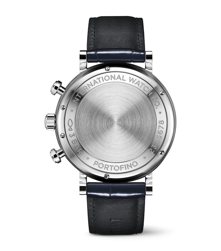 Stainless Steel Portofino Chronograph Watch 42mm SILVER Image 4
