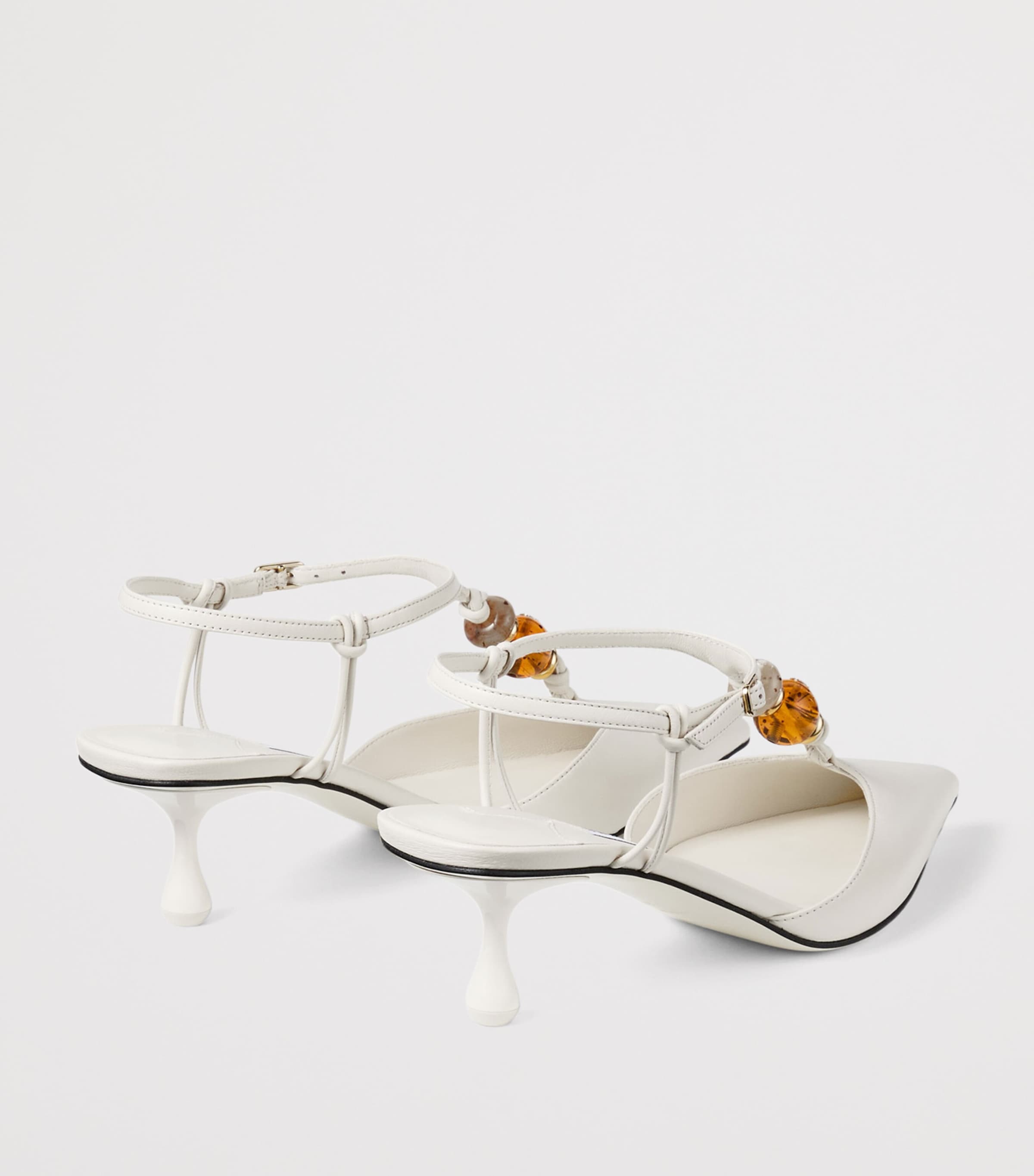 Jimmy Choo Lauri 50 Leather Slingback Pumps Latte Mix Image 3