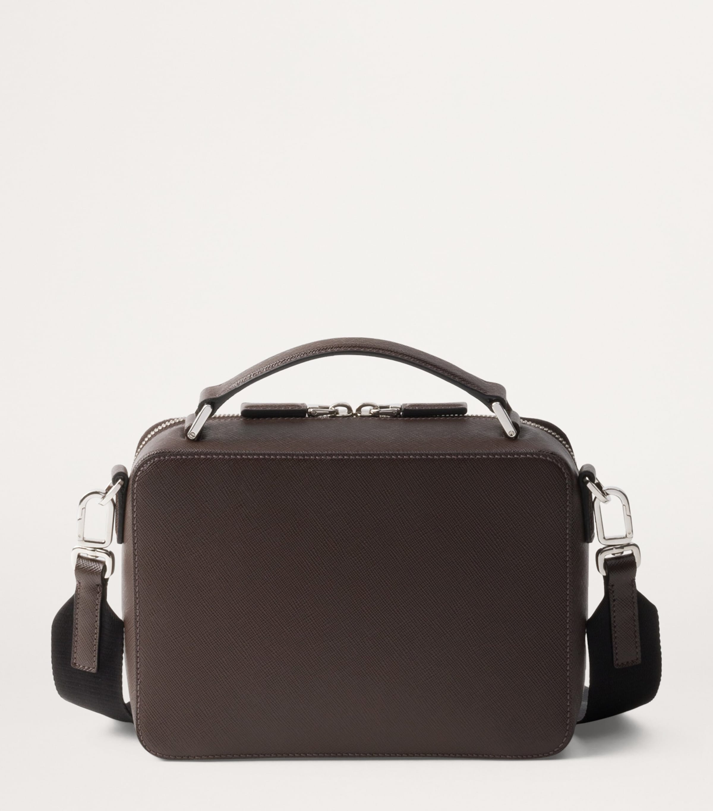 Prada Medium Saffiano Leather Brique Top-Handle Bag Image 3