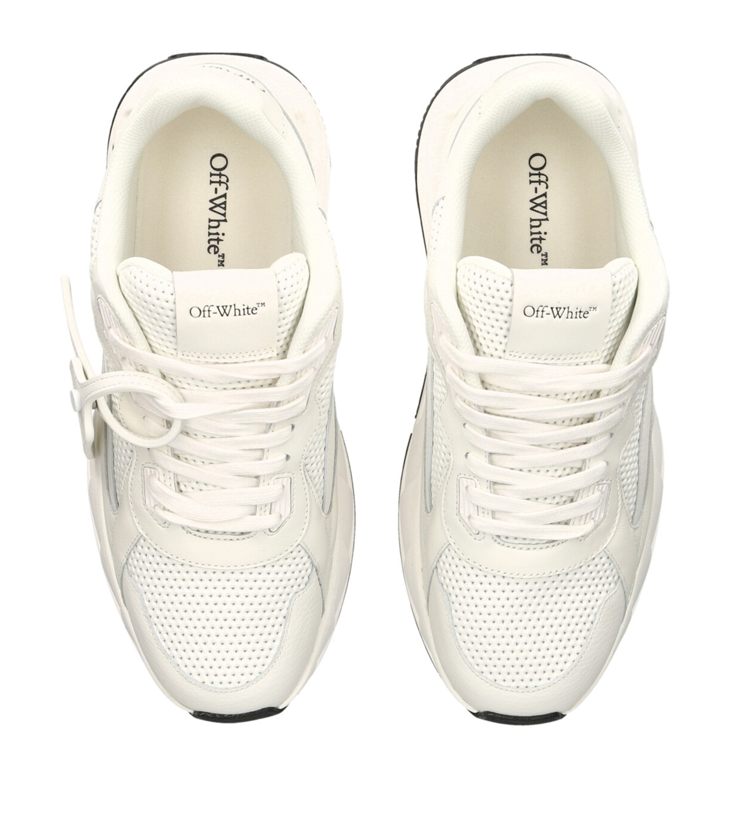 OFF-WHITE オフホワイト COMFORT LEATHER SLIPPER Off-White Leather Criss Cross CLOUD Logoed Slides – On Sale