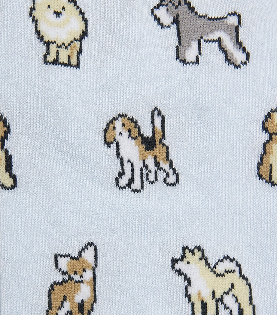 Paul Smith Mens Dog Socks Blue Image 2