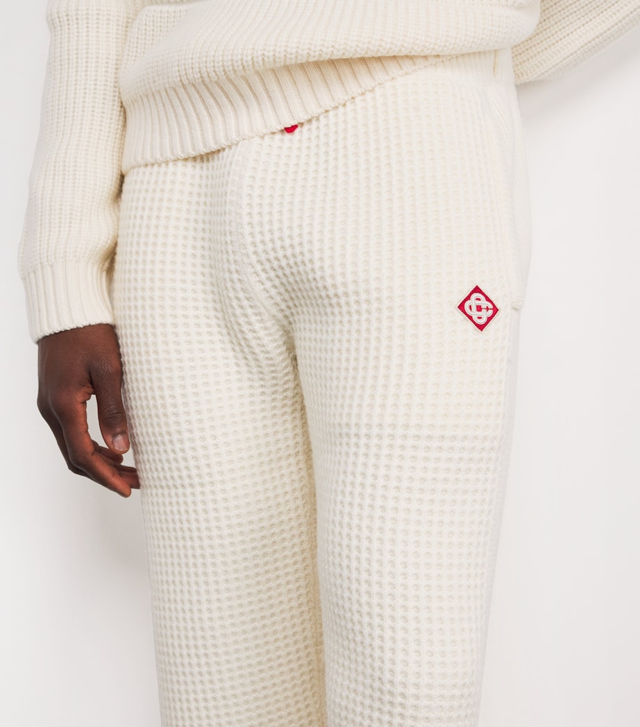 Wool Waffle Sweatpants WHITE Image 6