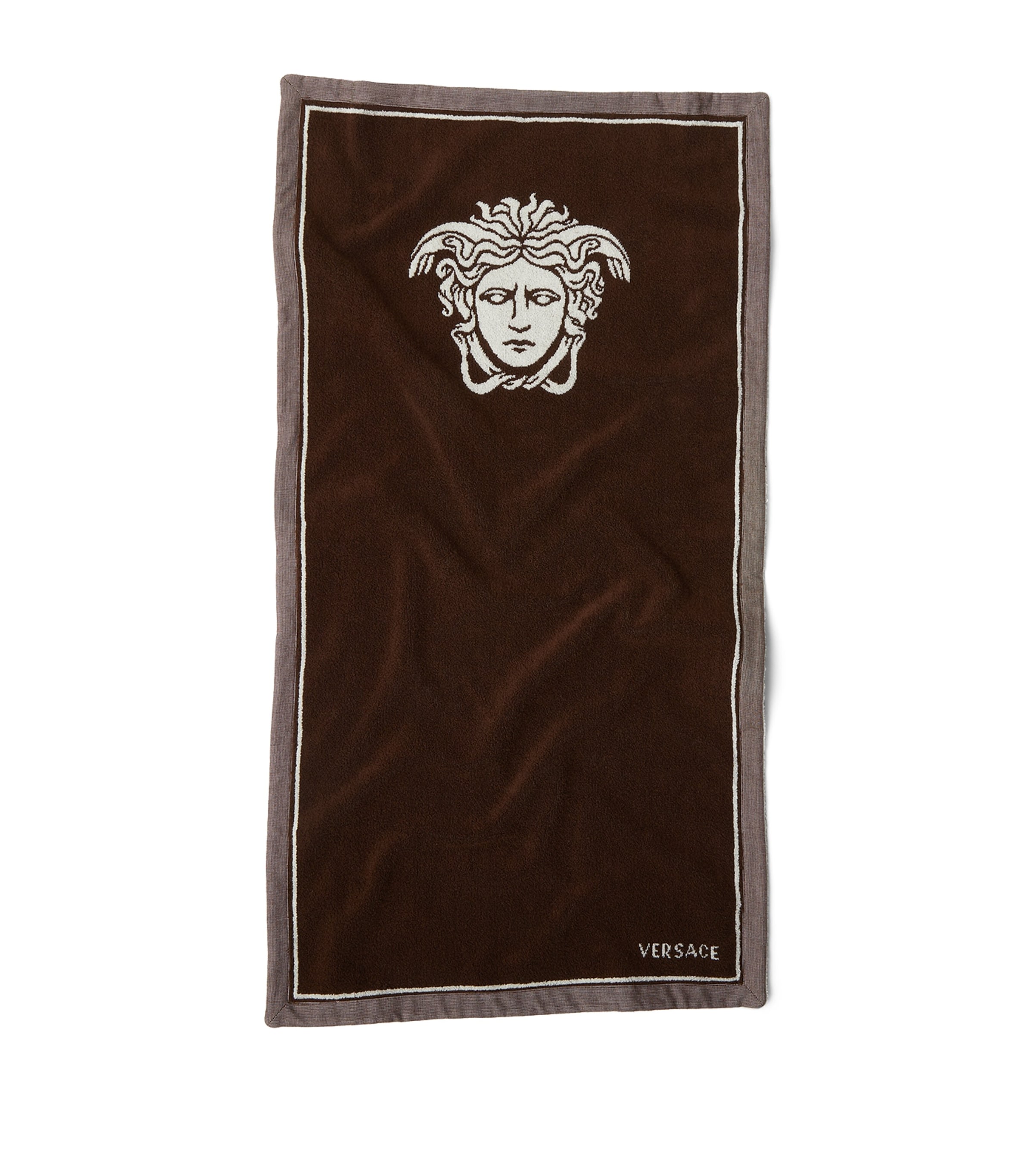 Versace Medusa Towel Brown/white Image 1