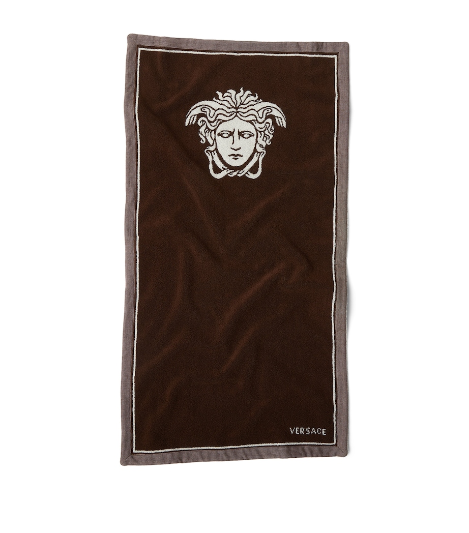 Versace Medusa Towel Brown/white Image 1