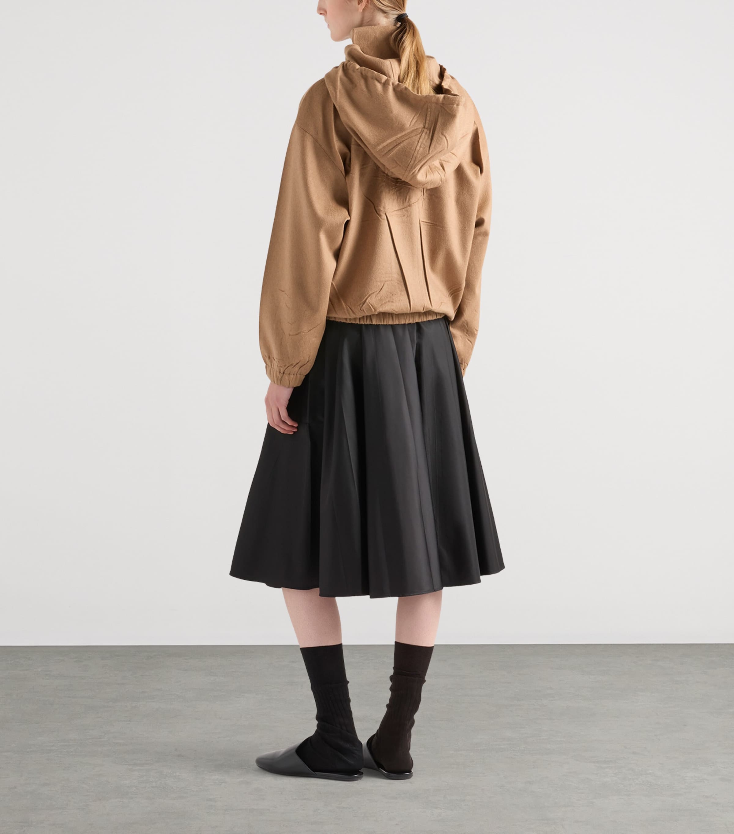 Camel Hair Blouson Jacket F0040 Image 5