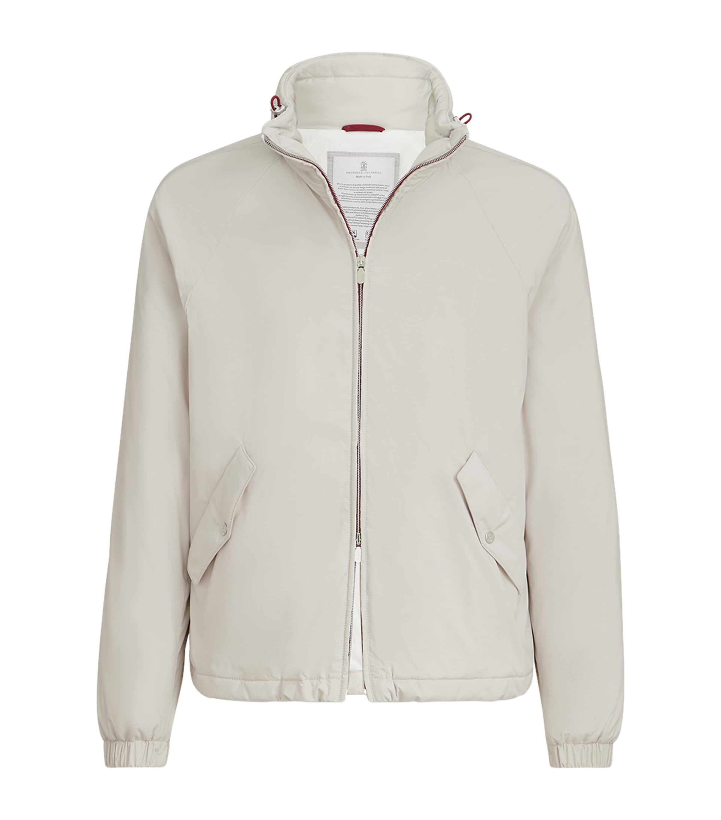 Brunello Cucinelli Mens Water-Resistant Packable Hood Jacket Image 1