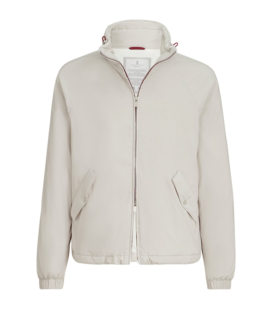 Brunello Cucinelli Mens Water-Resistant Packable Hood Jacket Image 1