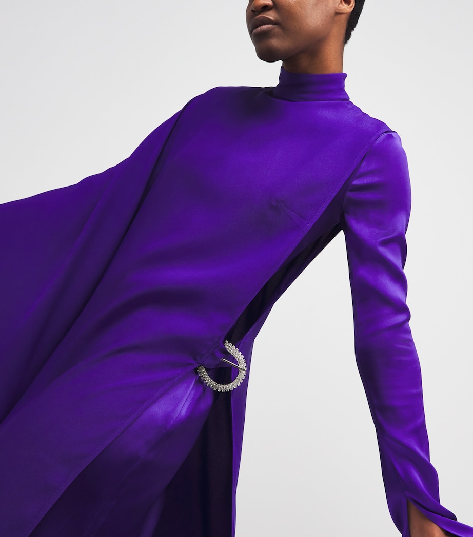 Crepe Michele Gown VIOLET Image 4