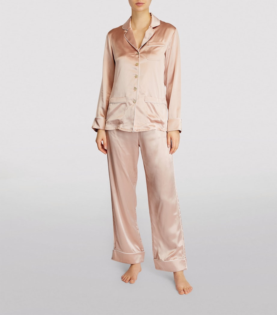 Silk Coco Pyjama Set OYSTER IVORY Image 2