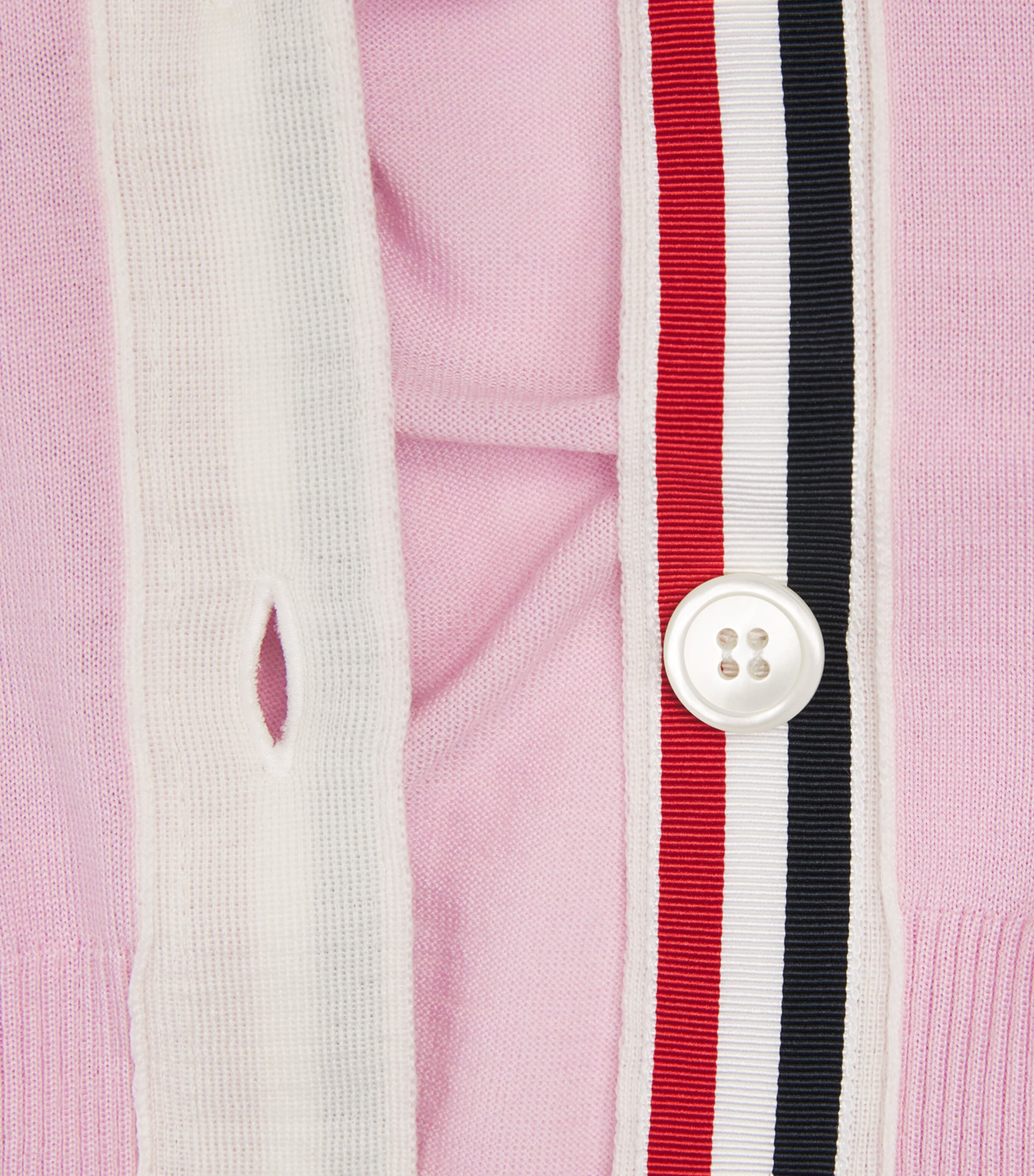 Wool V-Neck Cardigan LT PINK Image 2