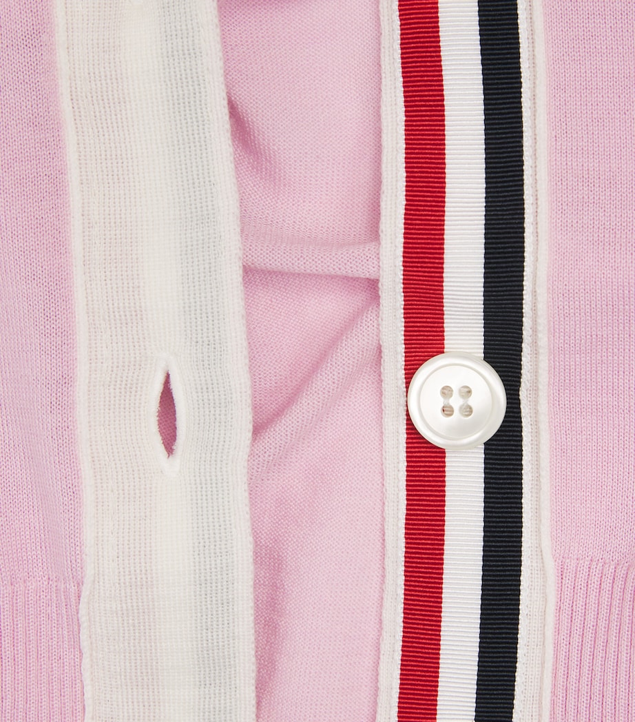 Wool V-Neck Cardigan LT PINK Image 2