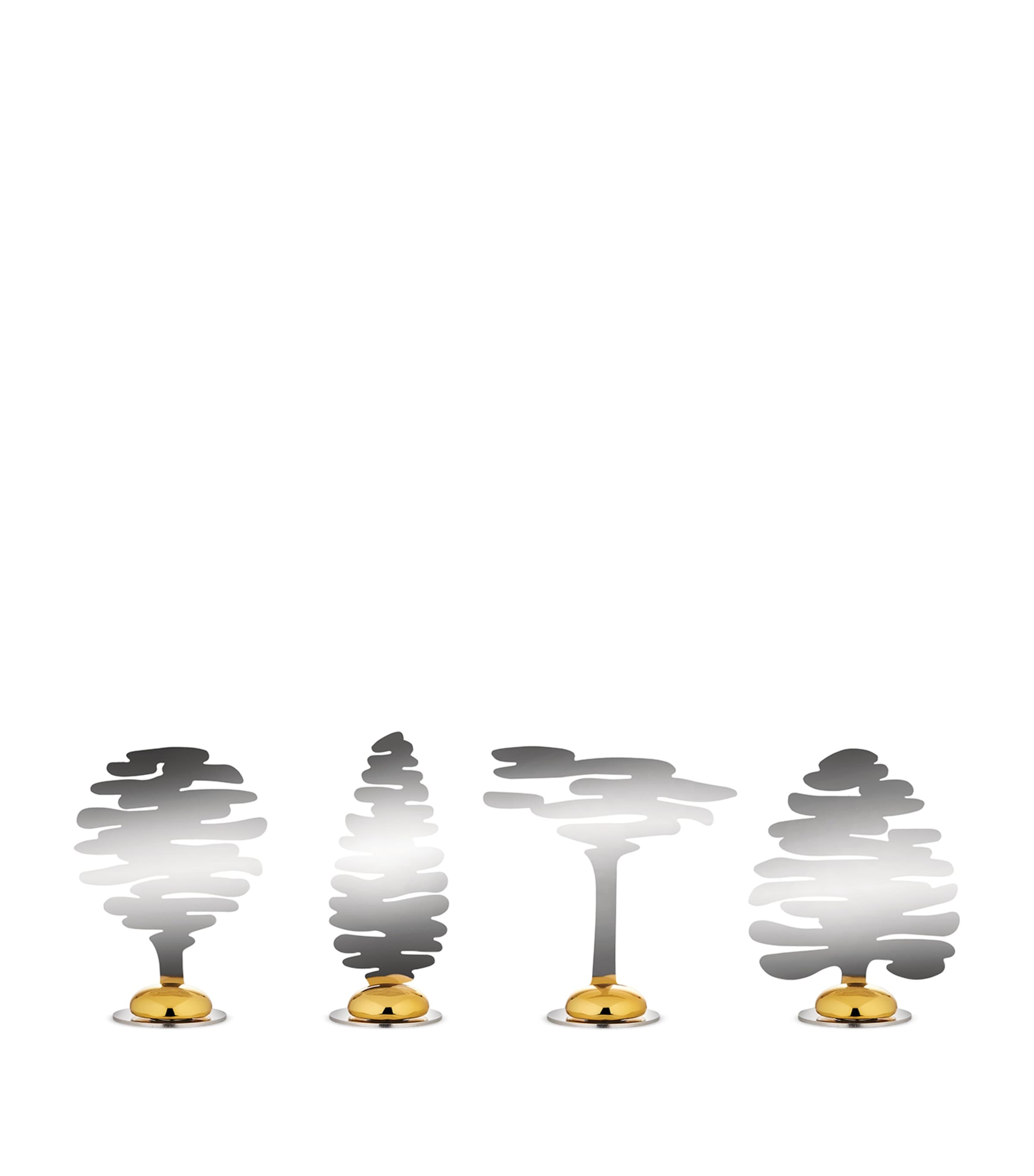Alessi Set Of 4 Bark Place Markers