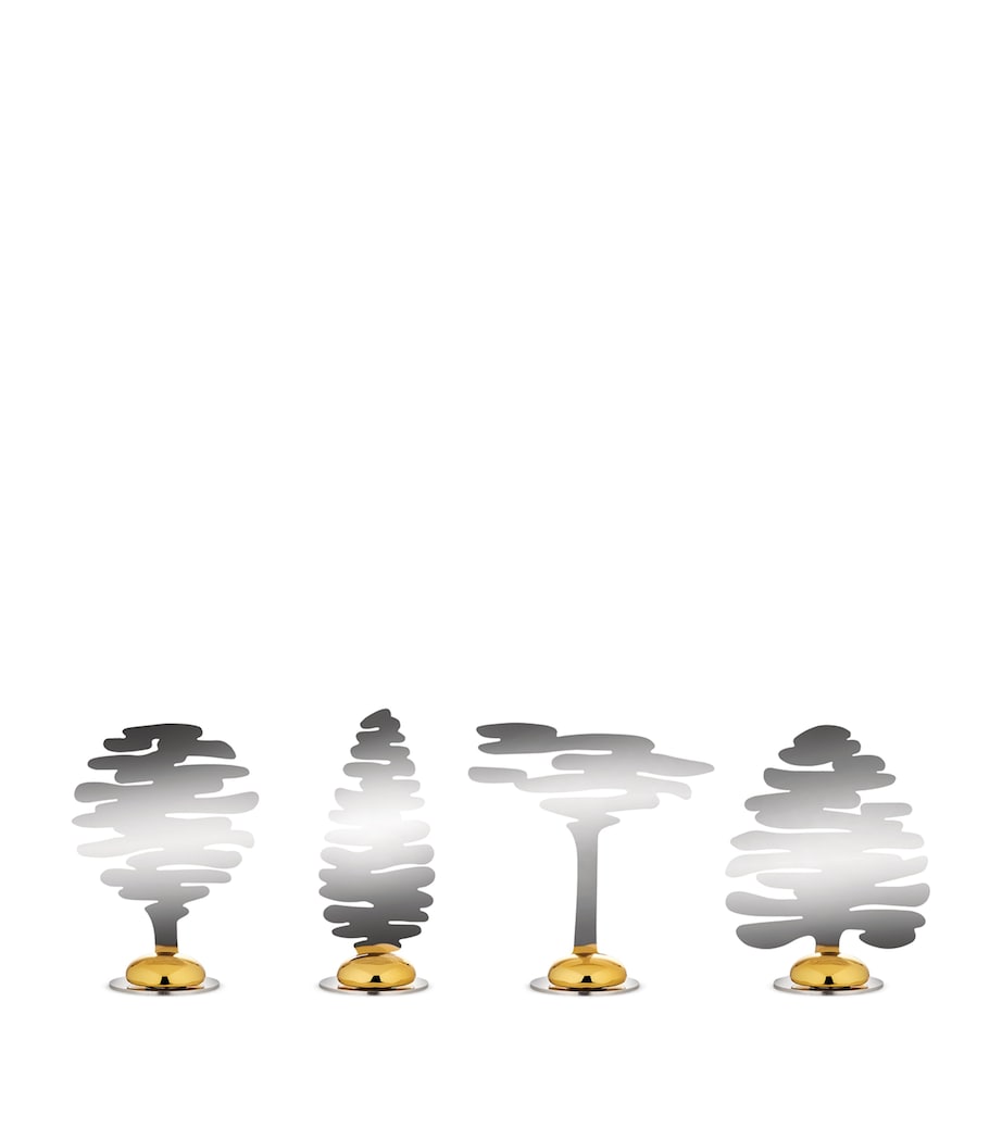 Set of 4 Bark Place Markers MULTI Image 1