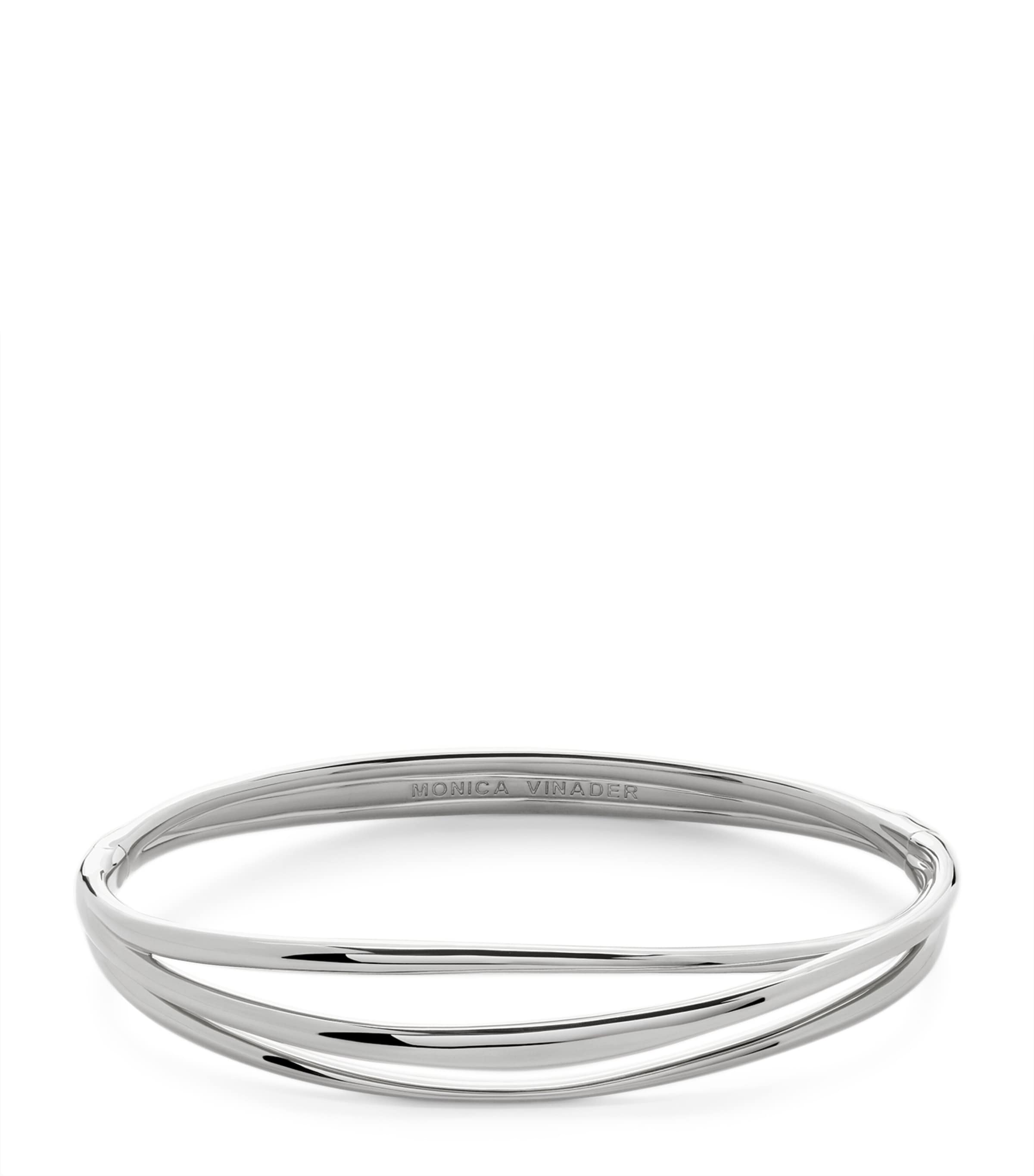 Monica Vinader Sterling Silver Nura Wrap Bangle Sterling Silver Image 1