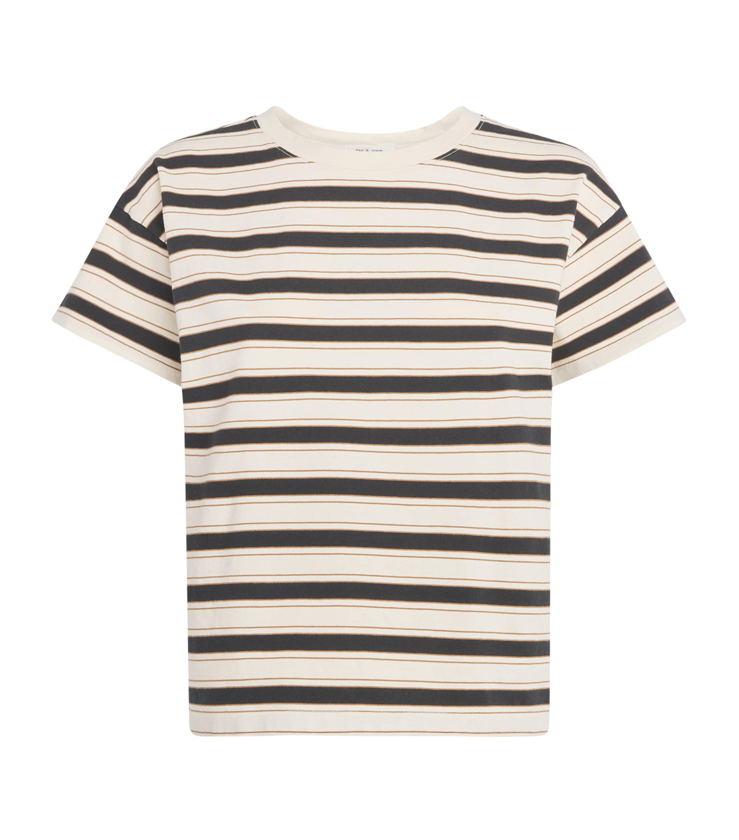 Rag & Bone Womens Cotton Stripe Kelly T-Shirt Creammulti Image 1