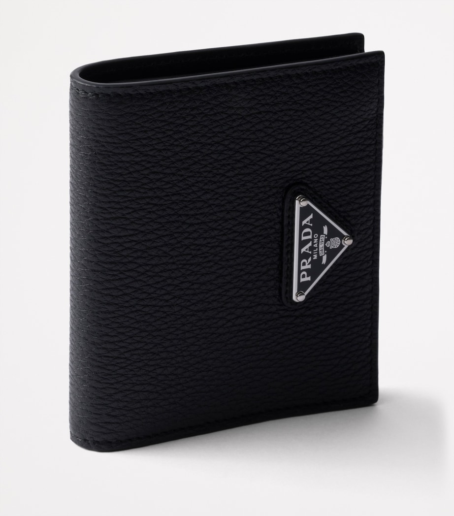 Grained Leather Triangle Wallet F0002 Image 4