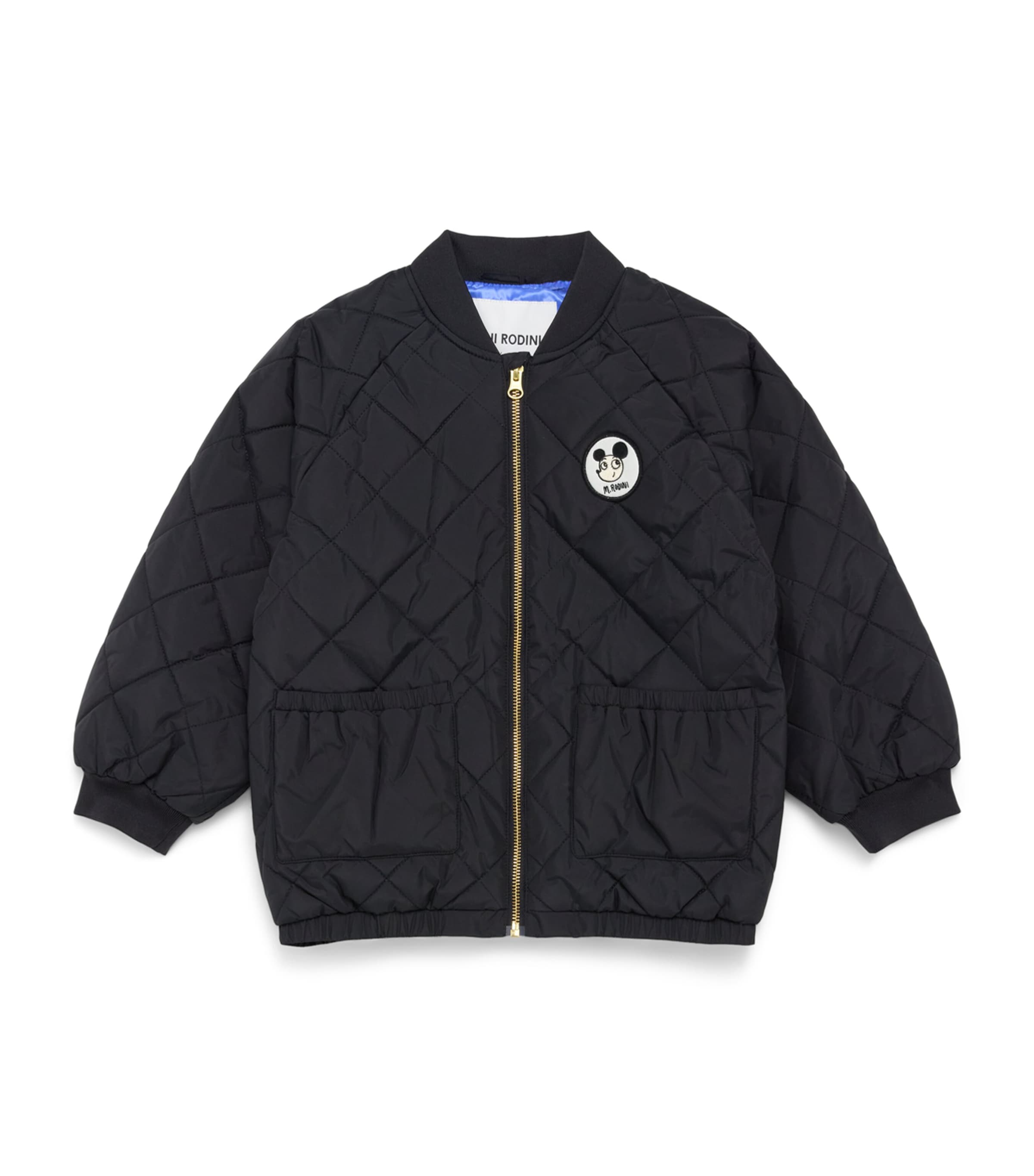 Mini Rodini Ritzratz Quilted Jacket (3-11 Years) Black Image 1