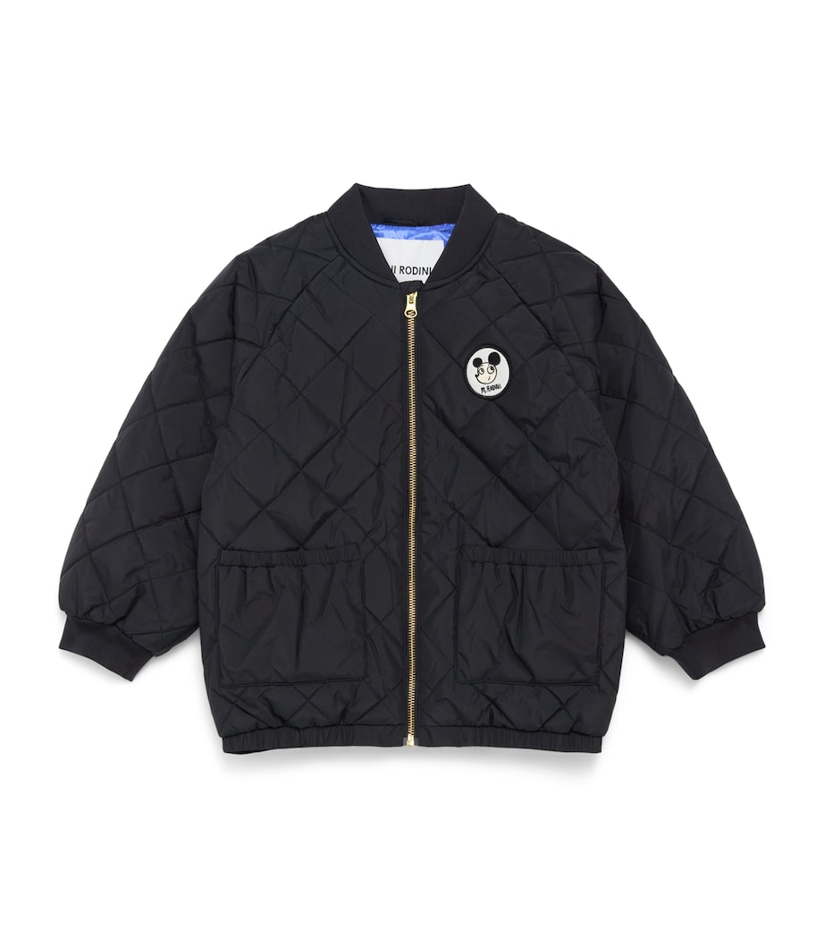 Mini Rodini Ritzratz Quilted Jacket (3-11 Years) Black Image 1