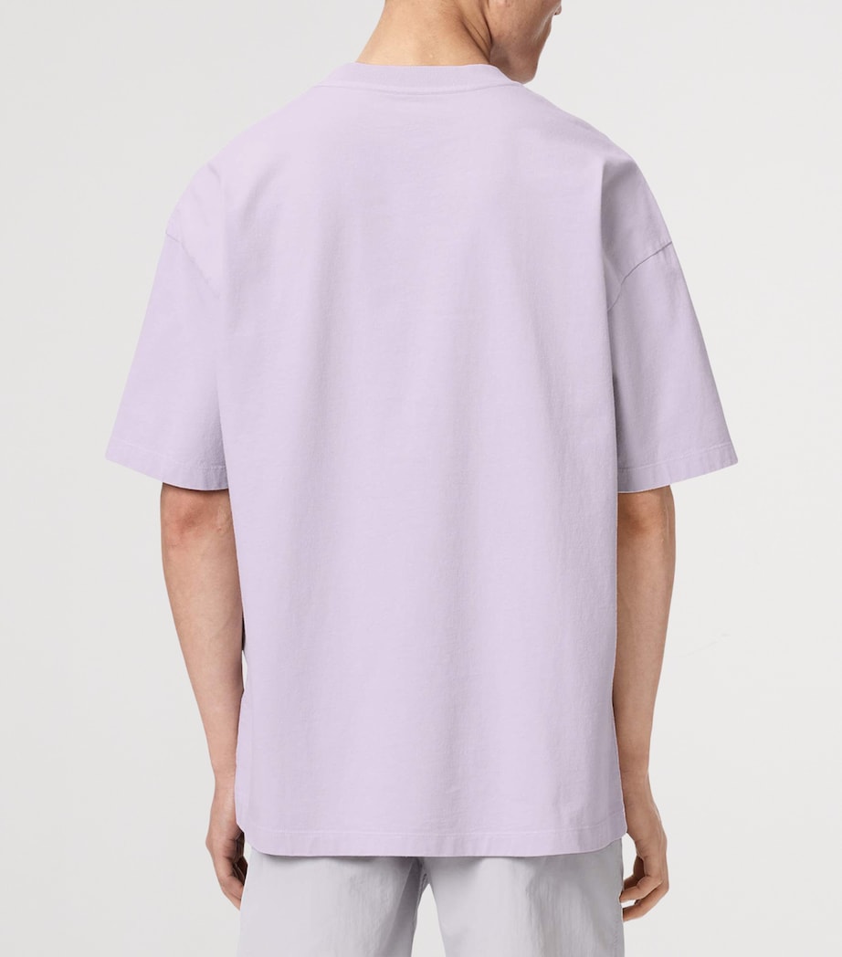 AllSaints Mens Organic Cotton Xander T-Shirt Parma Purple Image 4