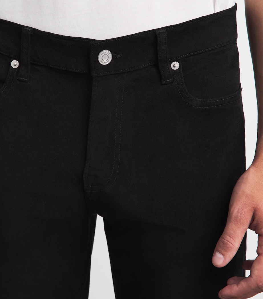 FRAME Mens L'Homme Slim Jeans Noir Image 3