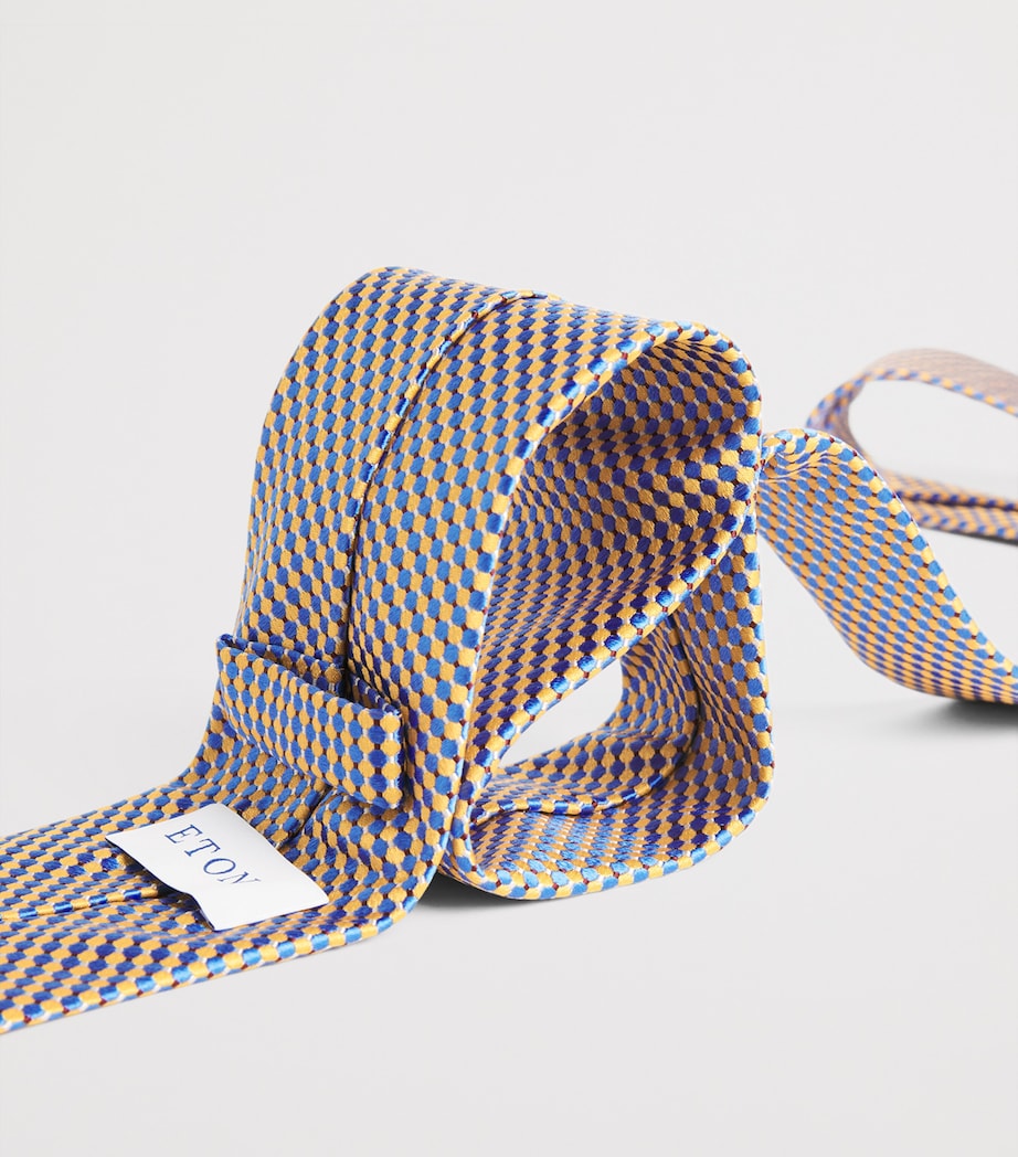 Silk Geometric Tie 45-YLW Image 3