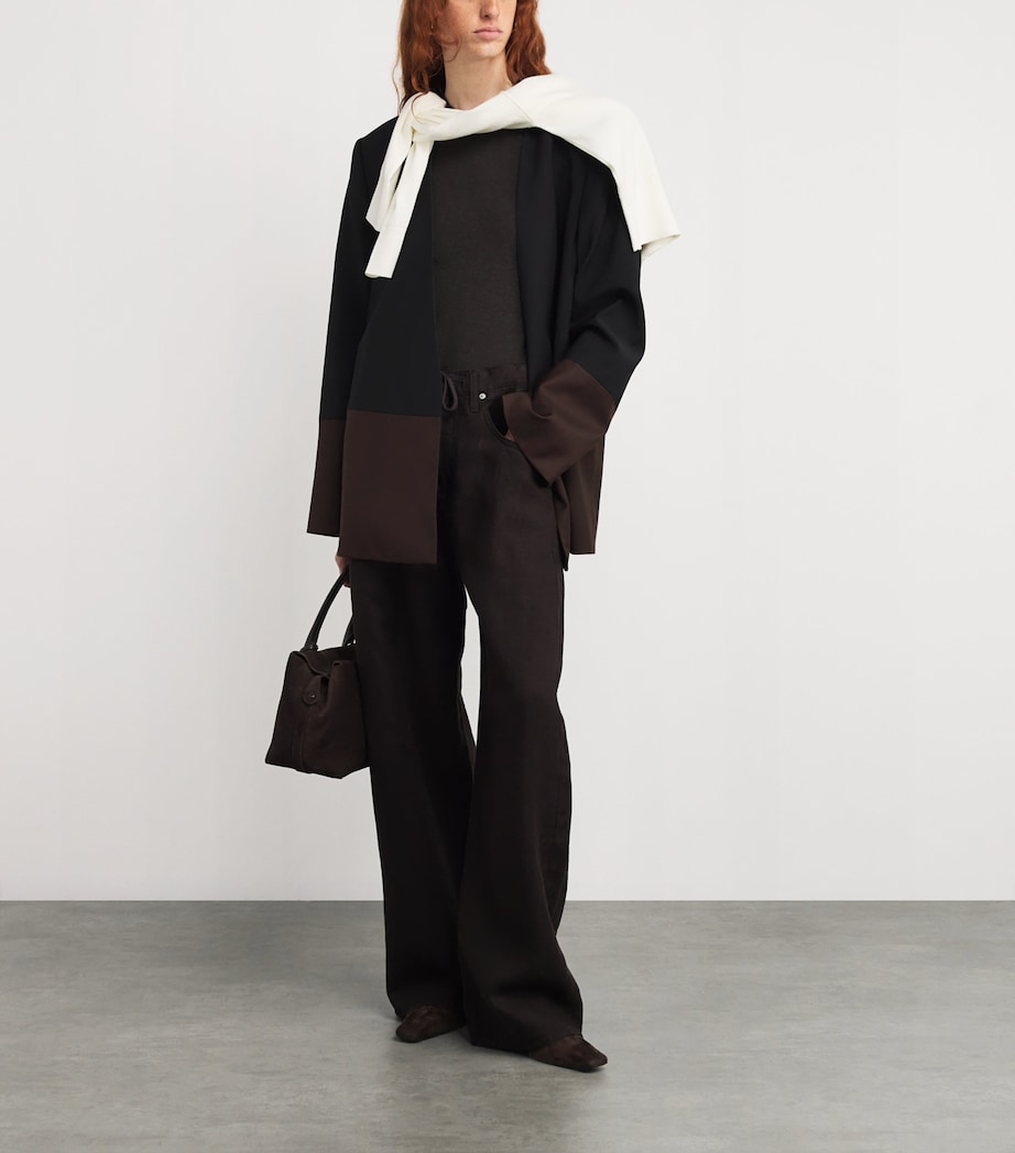 Modal The Rib Baby T-Shirt COFFEE Image 2