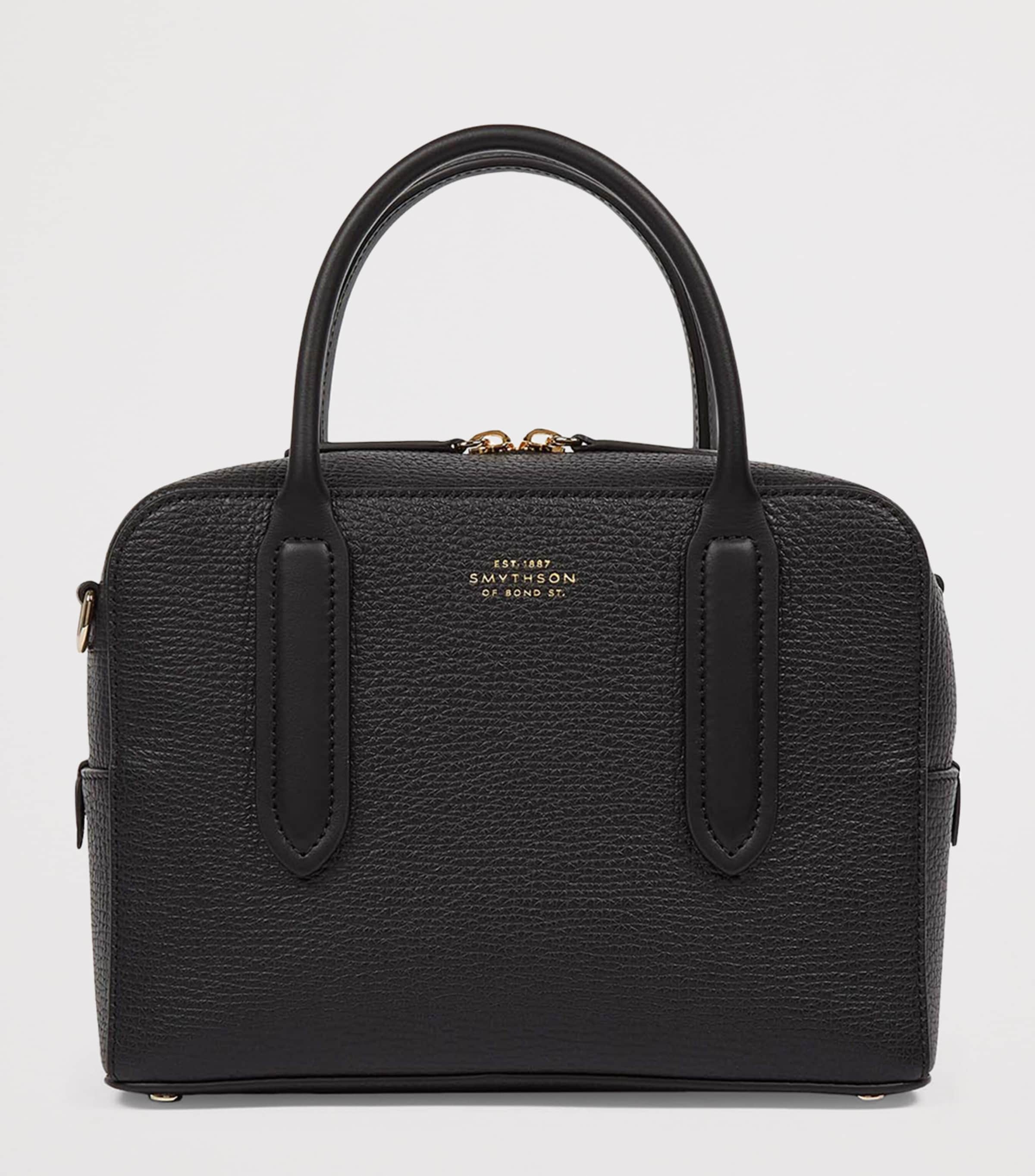 Mini Leather Lytton Top-Handle Bag BLACK Image 2