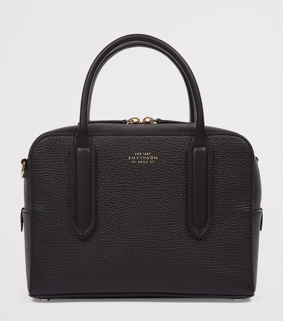 Mini Leather Lytton Top-Handle Bag BLACK Image 2