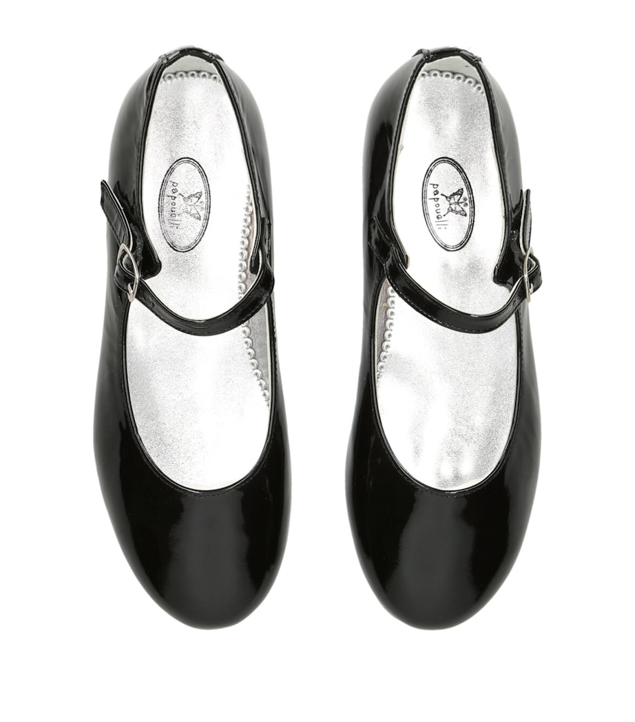 papouelli Patent Leather Siena Mary Janes Black Image 4