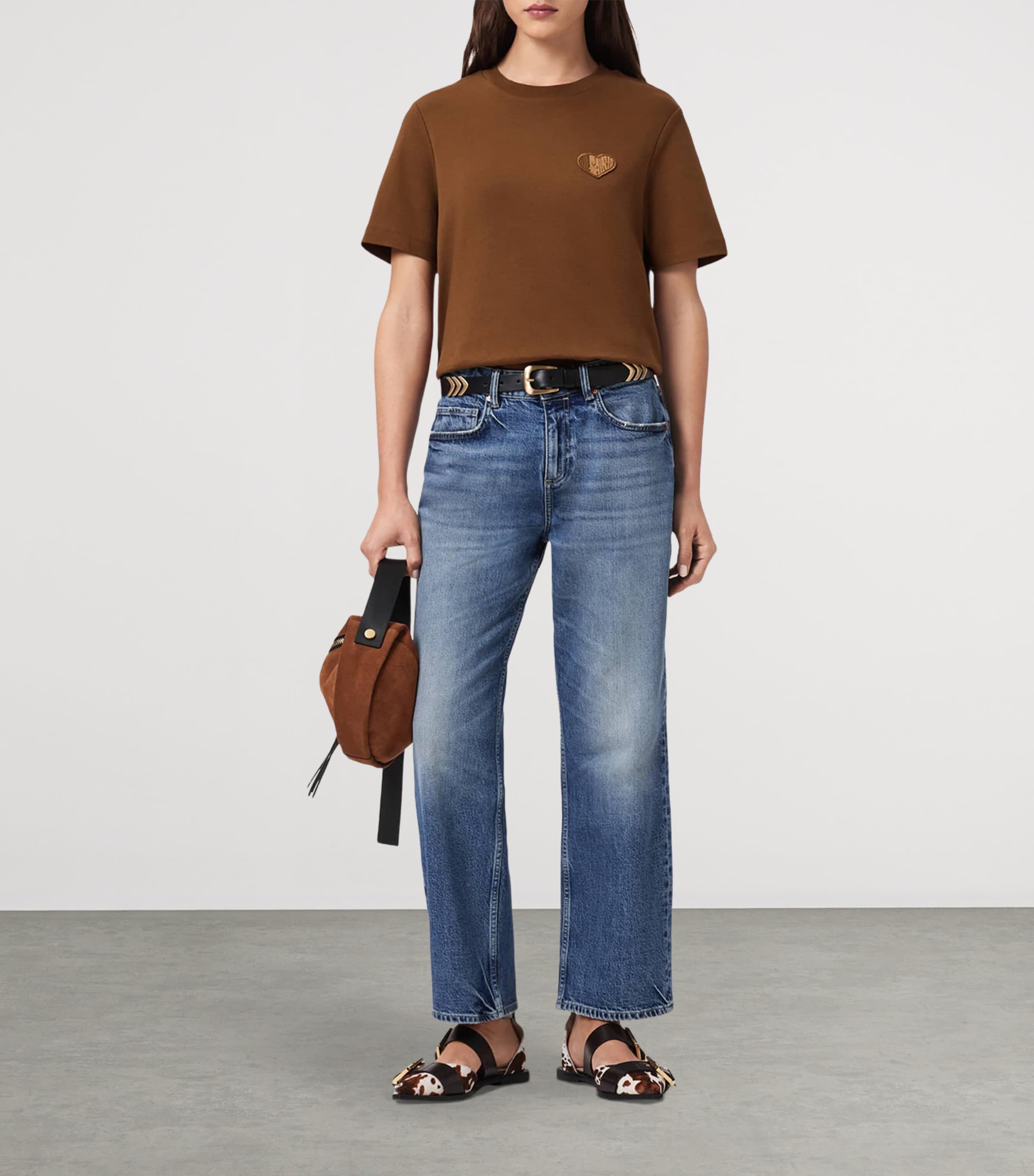 Organic Cotton Lover T-Shirt COGNAC BROWN Image 4