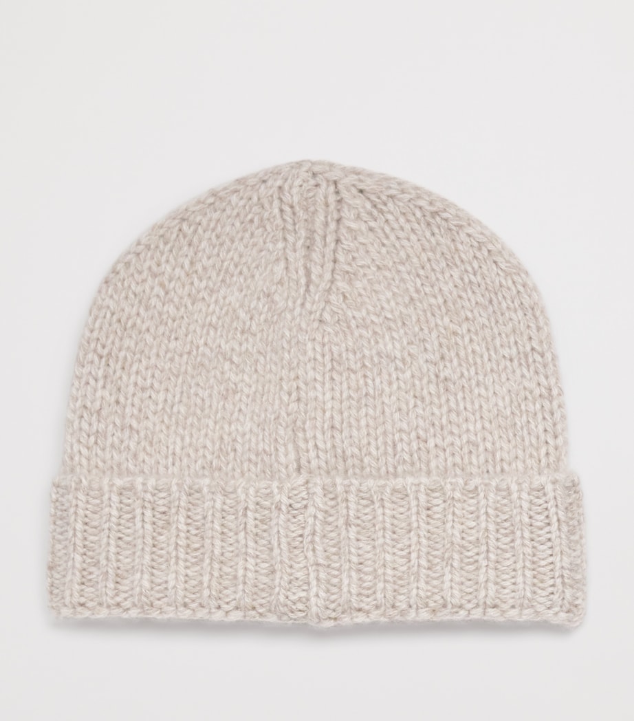 Cashmere Logo Beanie 9700 BEIGE Image 2