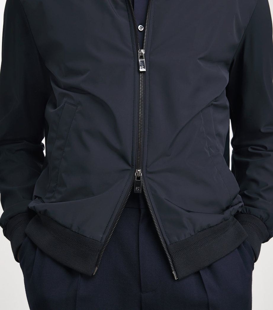 Zip-Up Bomber Jacket 01 BLUE NAVY Image 6